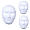 Full Face Masquerade Mask White DIY Mask for Art Craft Parties Favor Paintable Paper Mask Blank Mask Paper Cosplays Mask