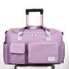 Unisex Large Capacity Travel Bag Nylon Sports Gym Tote Bags for Women Weekender Overnight Duffle Bag with Shoe Compartment