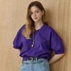 MAXZA V Neck Loose Fit Sweatshirt Ze05qt400na