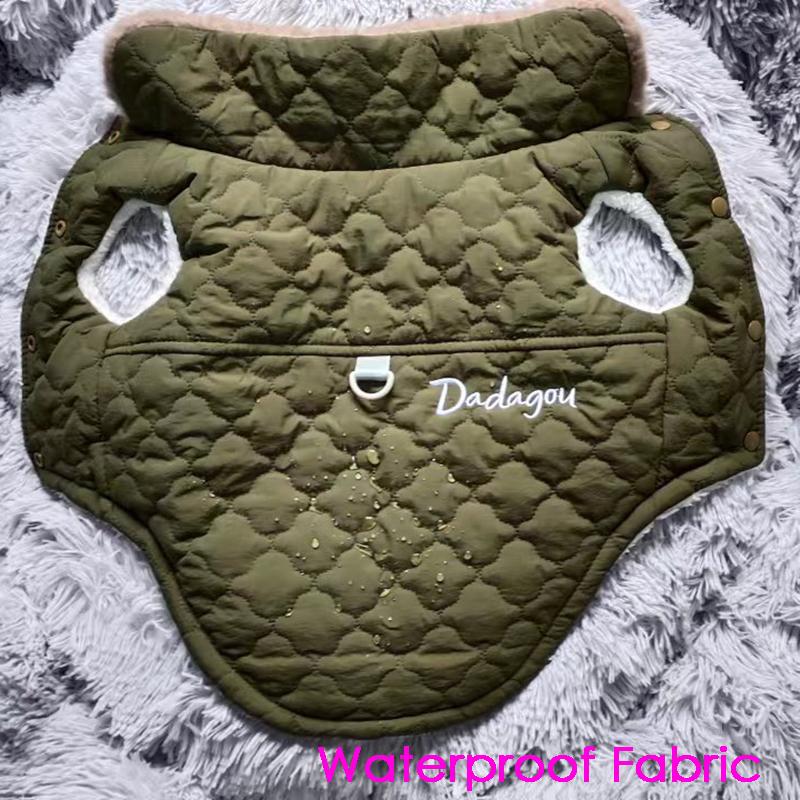 CDDMPET Wasserdichte Hundejacke mit Fellkragen Winter Warmes Fleece Hundekleidung für Kleine Hunde Welpe Haustier Weste Chihuahua Yorkie Mops Mantel