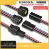 Plastic Waterproof Terminals Connector Electrical Plugs Connector Upgrades for Automotive & Outdoor Electrical Application
