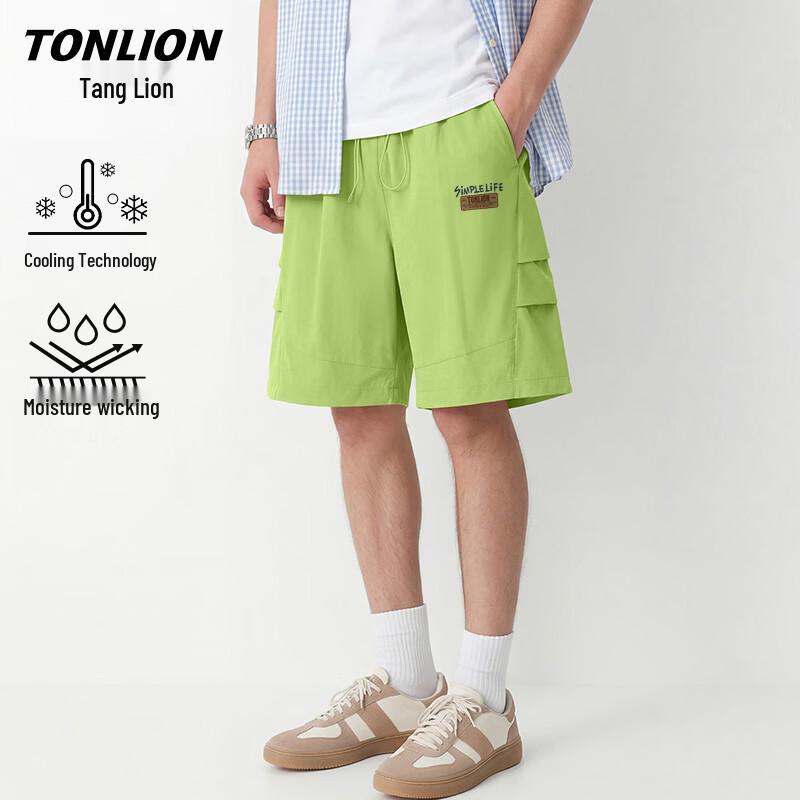 TonLion Men's Summer Relaxed Fit Cargo Shorts