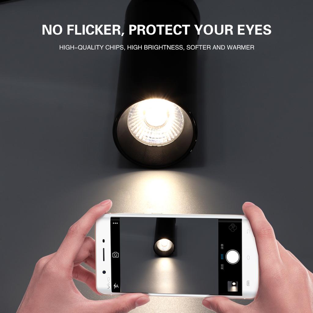 Modern LED Spotlight 7W Warm White 360 Rotating Ceiling Lamp Ceiling Lighting Family Store Ceiling Lights Led Lights Spot Light