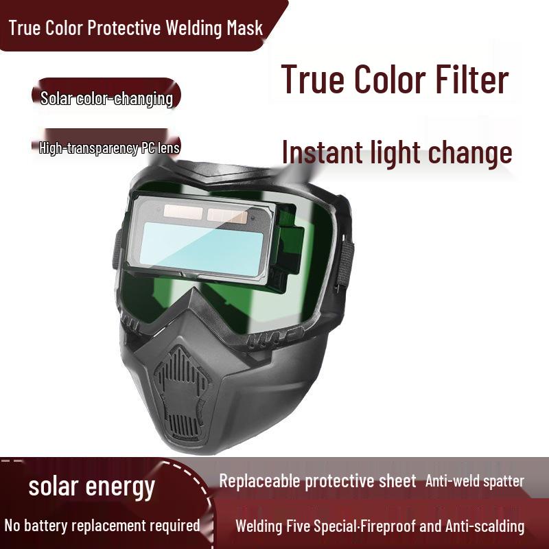 Auto-Darkening Welding Mask: Breathable, Anti-Glare, Full-Face Protection