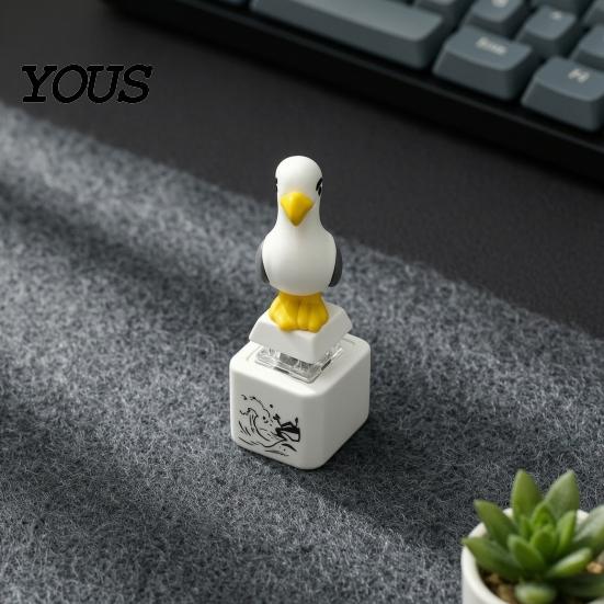Clicker Toy with Sound Light 1/2/3/4Pcs Keyboard Fidget Sound, Rechargeable Seagull Finger Decompression Gadget Toy, Frog Push Button