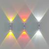 Double-head Cabinet Lamp Under Kitchen Spotlight with Motion Sensor Tri Color White or RGB Optional Rechargeable Sunset Light