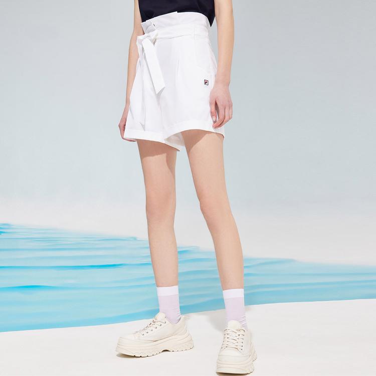 New FILA Casual Shorts Women's Standard White F11W128802F-WT