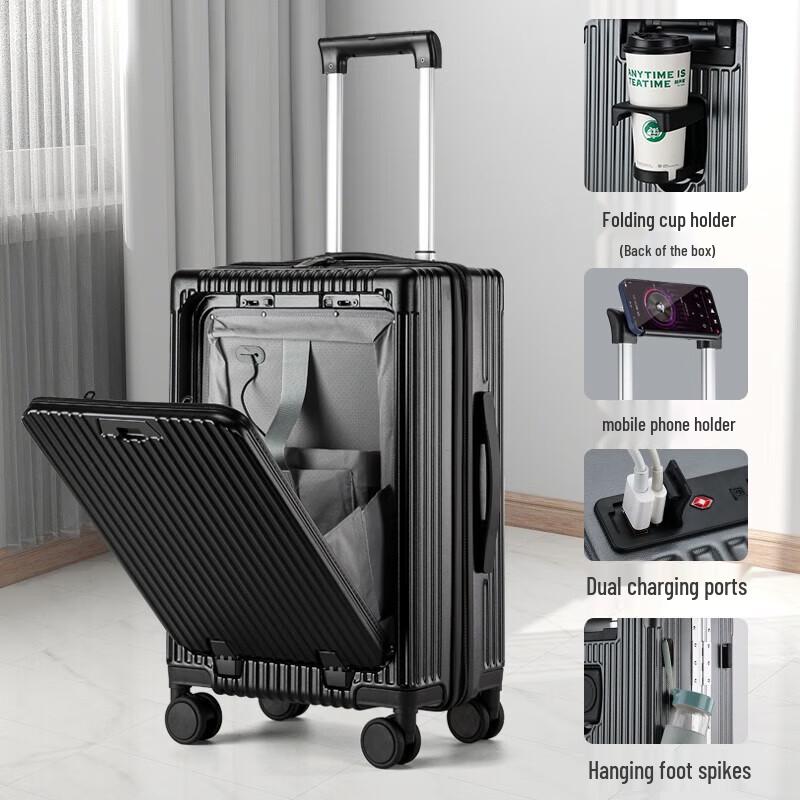 Hengyuanxiang HYX8075 Front-Opening Carry-On Luggage