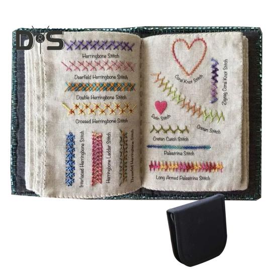 Embroidery Stitch Book DIY Stitch Book Beginners Adults Sewing Book Needlework Stitch Manual Gift for Sewing Embroidery Lovers