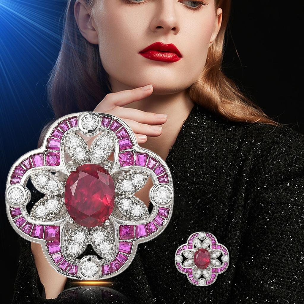 Senior Brooches Flower Leaf Brooch Pins for Women Suit Pendant  Fashion Brooches Jewelry