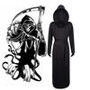 Halloween Black Death God Cosplay Costume With Polyester Fabric For Stage Performances And Party Events
