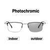 Business Photochromic Myopia Glasses Ultra-Lightweight Comfortable Classic Full-Frame Spectacles Minus Diopter 0 To -4.0