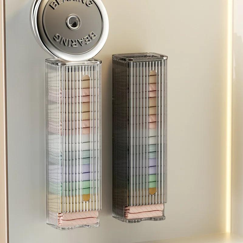 Storage Organizer Box for Panties Underwear and Socks,Wall Hanging Storage Holder,Kitchen Garbage Plastic Bag Dispenser,Home