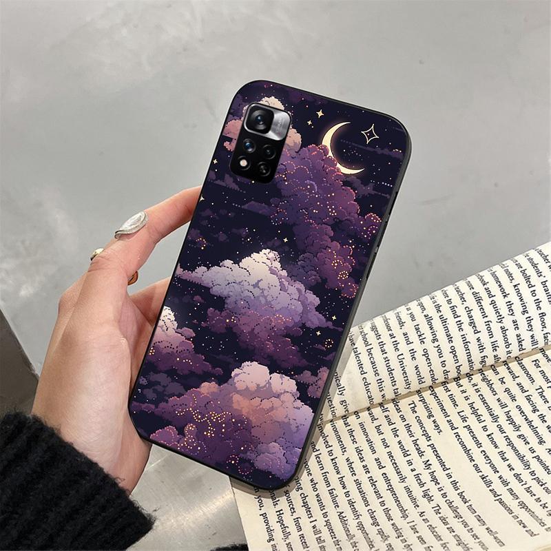 Clound Moon Star Night Funda Phone Case For Xiaomi Redmi Note 14 Pro 14 13 12 11 10 Pro 14S 12S 11S Redmi 14C 13C 10