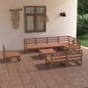 Day and Night - Day and Night Garden Furniture 9 Pieces Honey Brown Solid Pine Wood