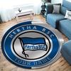 Hertha BSC Custom Name Round Area Rug,Carpet Rug for Living Room Bedroom Sofa Playroom Decor,Non-slip Floor Mat