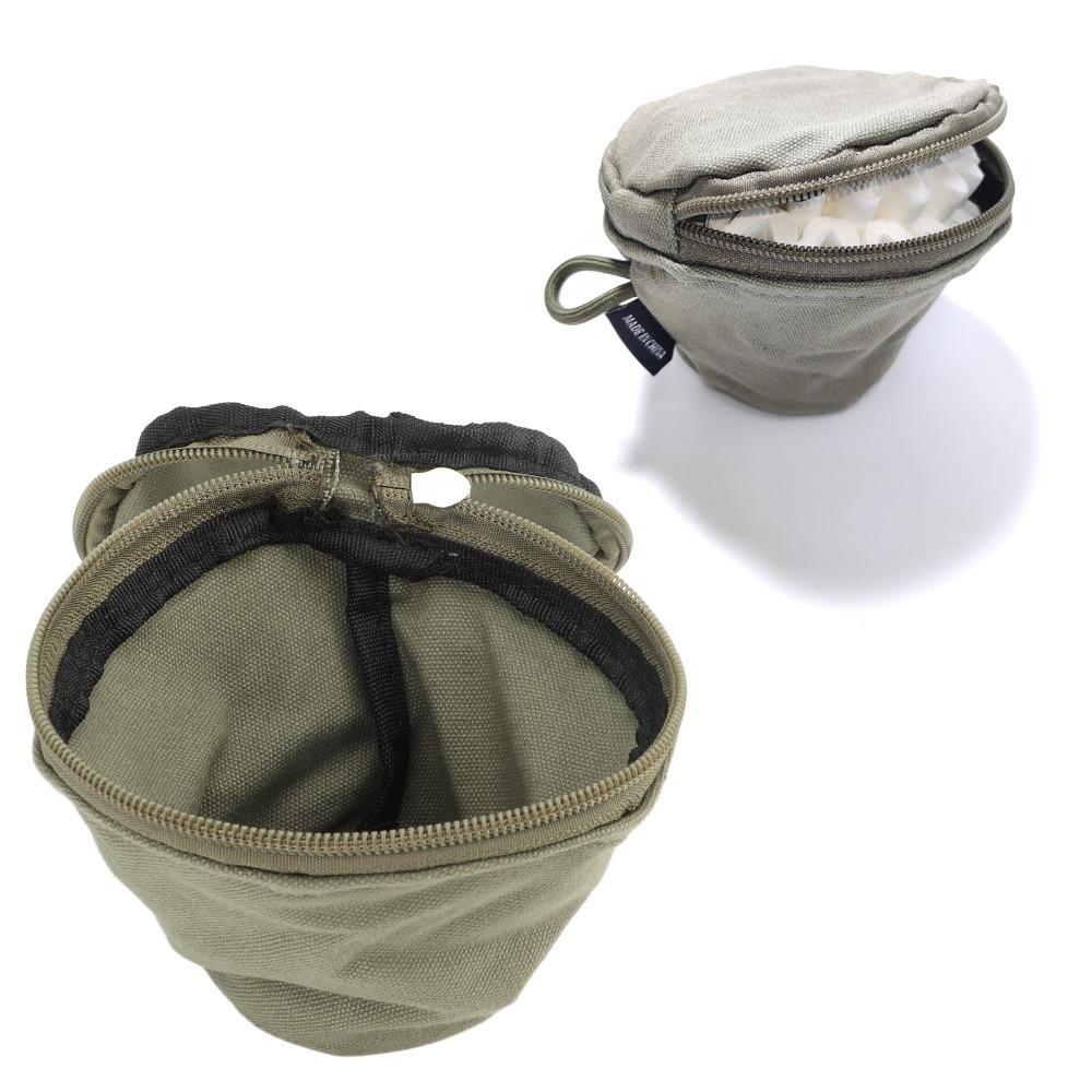 Waterproof Canvas Coffee Filter Storage Bag Reusable Coffee Filter Paper Bag Travel Friendly