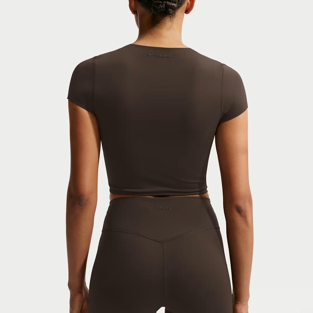 Nike Skims Matte Corset Dri-Fit Short Sleeve Fitness Top Women Tops IU2201-233