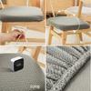 Universal Elastic Chair Cover: Four Seasons, Solid Color, Thickened, Simple Design for Home or Restaurant.