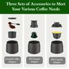 3 In1 Portable Coffee Machine Hot/Cold Water Manual Espresso Maker For Capsule & Ground Hand Press Brewer Hiking Travel