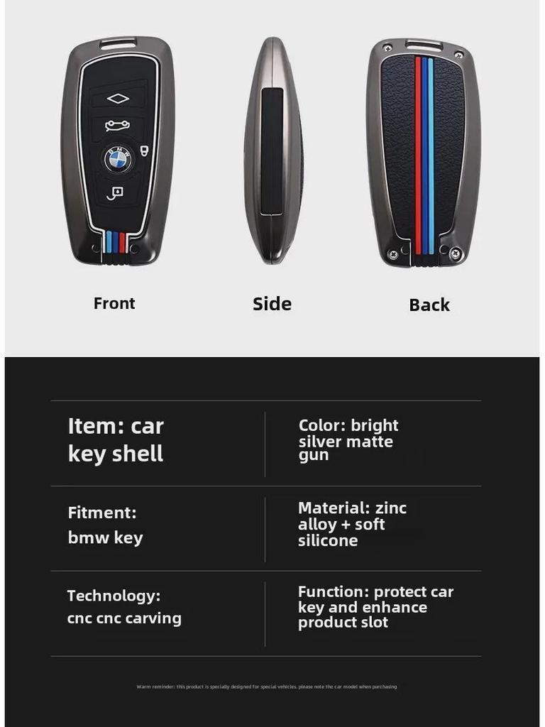 BMW kulcstartó készlet: Fém kagyló csattal 3-as sorozathoz, X5, 525, 320li, 7-es sorozathoz.