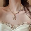 Shell Pearl Bohemian Starfish Choker Bohemian Shell Beaded Chain Bracelet  Beach