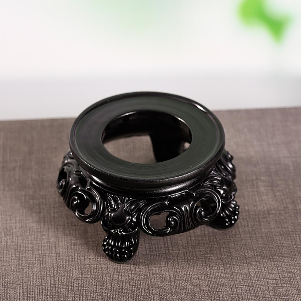 Neue Schwarze Harz Kristallkugel Basis Kugel Sockel Europäischer Stil Heimdeko Ausstellungsständer Fotografie Requisiten Schmuck Zubehör