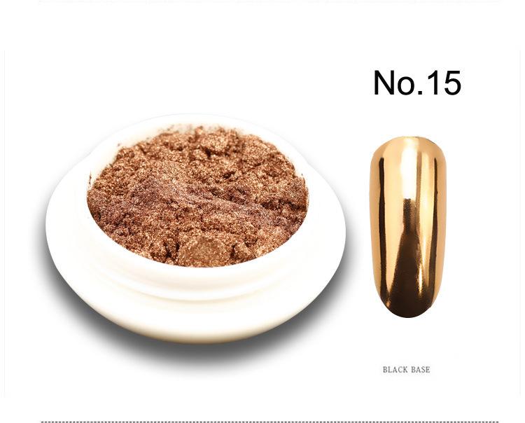 Multicolor 19 Colors Mirror Powder Hot-Selling Rice Drum Bottle Titanium Gold Nail Art DIY Essential for Nail Salons