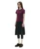 Partimento Woman Pwc Jersey Shirred Tiered Midi Skirt_Charcoal Melange