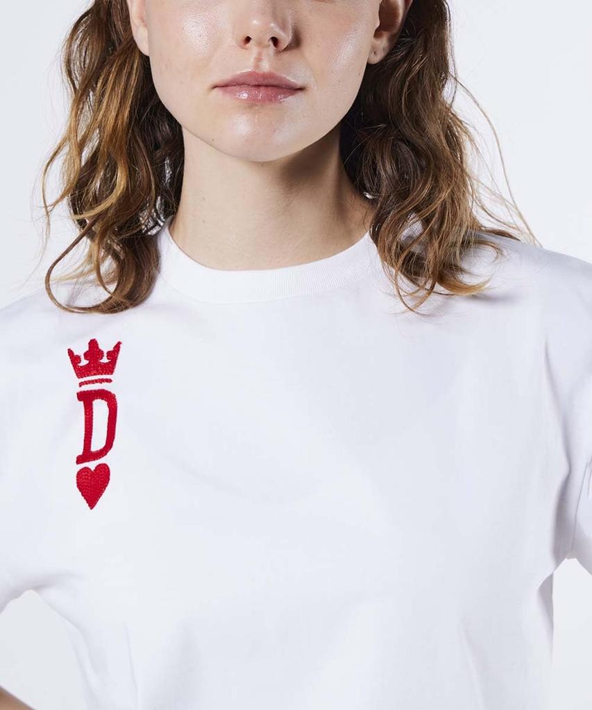 Double Standard Clothing Chain Stitch Women's T-Shirt, 0208-021-253