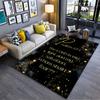 Bible Verse Psalms 27:1 Carpet Suitable As a Non-slip Mat for the Living Room or Bedroom Sofa