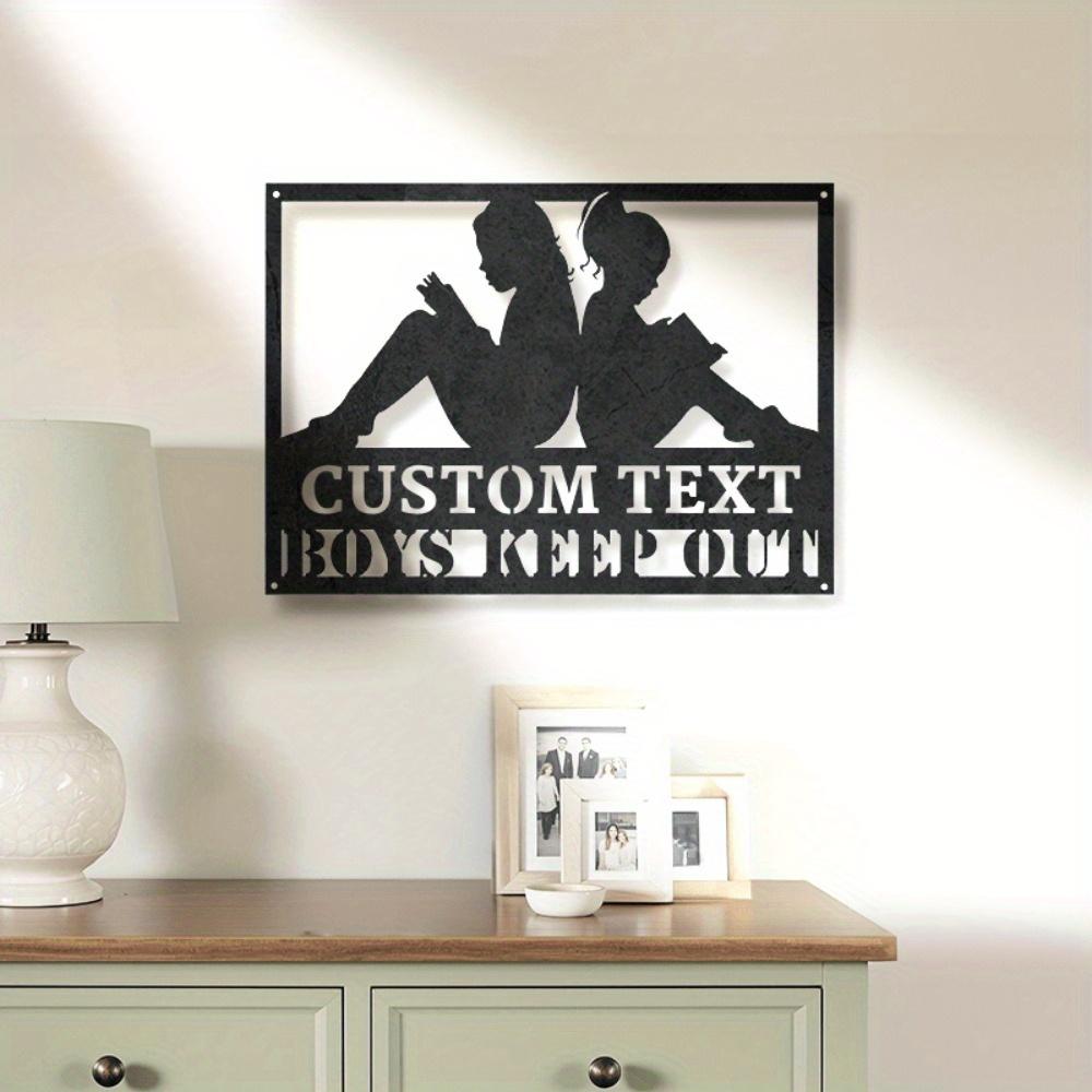 Metal Wall Art Handcrafted Home Decor Office Sign Unique Vintage Tin Sign
