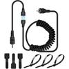 Magnetic Power Cord, Snowmobile Helmet Heated Shield Cord for Heated Most Electric Shields, Helmet, Visor Port