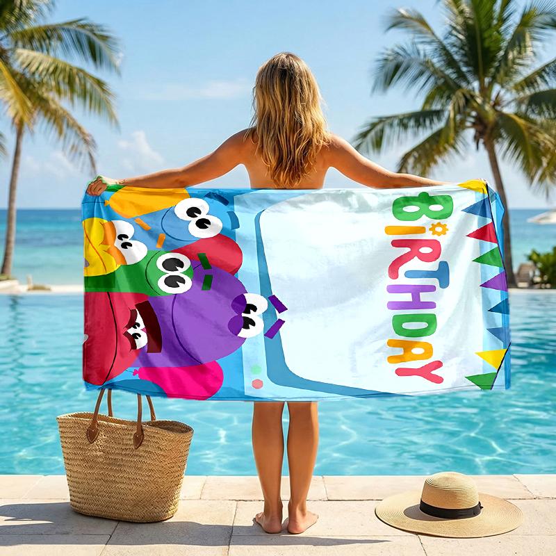 Ask Storybots Fashion Beach Towel: Ideal for Summer Adventures Soft, absorbent and quick drying suitable for swimming and bathing