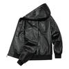 Trend New Men's Leather Jacket American Tooling Locomotive Hale Slack Old Money Street Simple Casual Leather Jacket Men