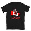 Kanada Rote Flagge Karte T-Shirt