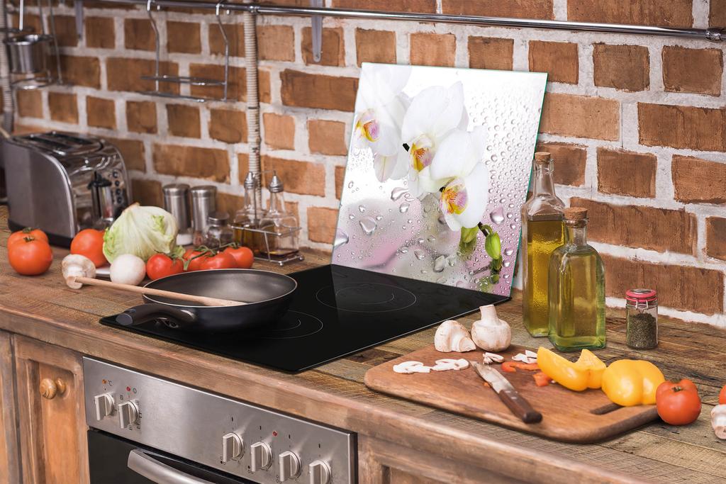 SZKLANA DESKA DO KROJENIA 52x40 ORCHIDEA