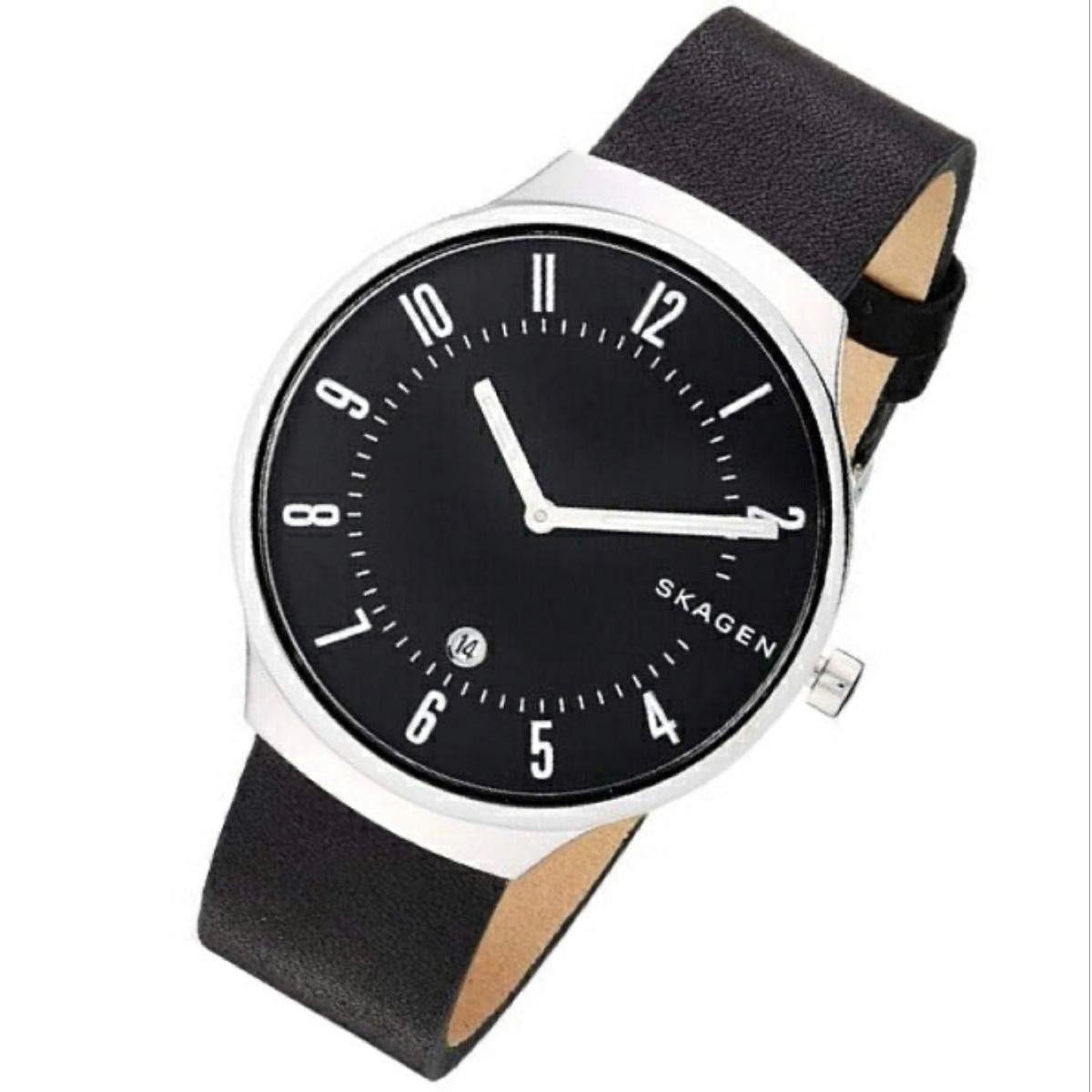 Used [New] SKAGEN Black x Silver Simple Unisex Watch