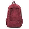 Große Kapazität Schultasche Damen Unifarbener Rucksack Reise Leichter Rucksack