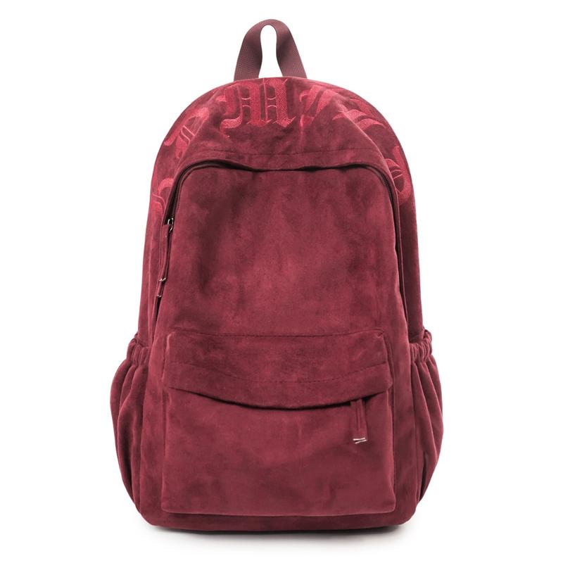 Große Kapazität Schultasche Damen Unifarbener Rucksack Reise Leichter Rucksack