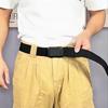 1pc Men's Belt Outdoor Sports Tactical Belt Comfortable Woven Elastic Belt Metal Press Buckle Casual Trendy Neutral Belt MenBelt