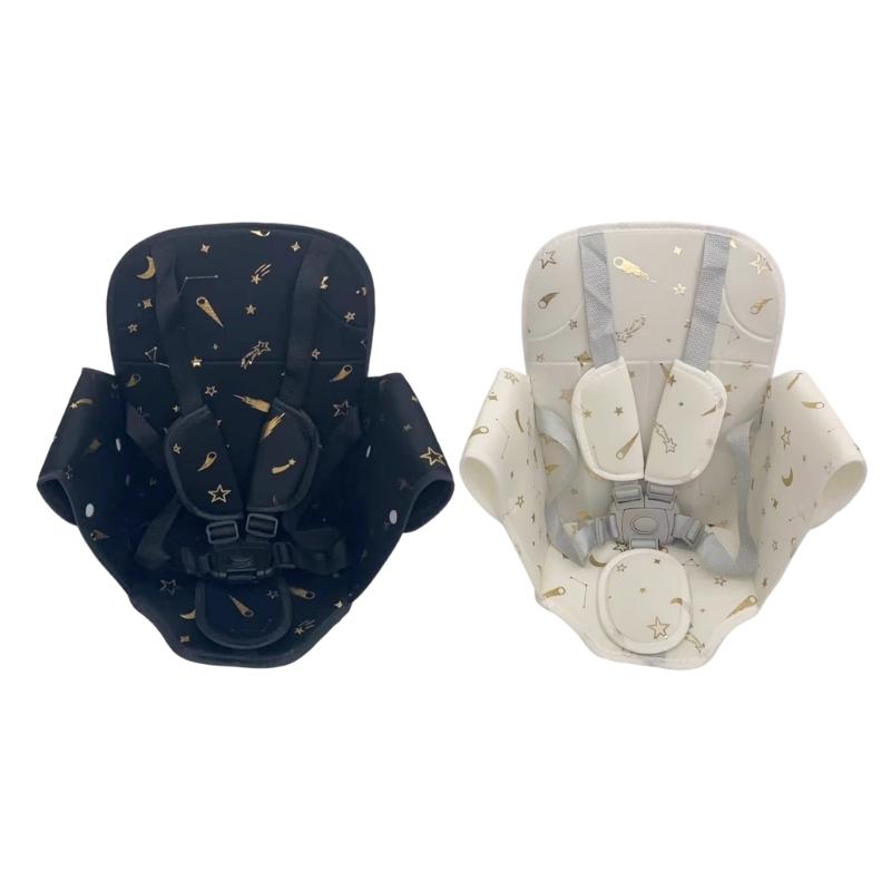 Leichte Kinderwagen-Sitzauflage für Kinder Fünf-Punkt-Sicherheitsgurt Designtes Sitzkissen für Kinderwagen und Autositz