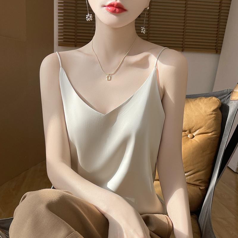 Camasă de vară pentru femei, cu amestec de mătase de dud, 50% mătase, respirabilă, 50% fibră de poliester, cămașă subțire.