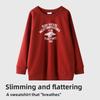 New Fall Winter Fleece Sweatshirt For Women With Printed Graphics And Hoodie
