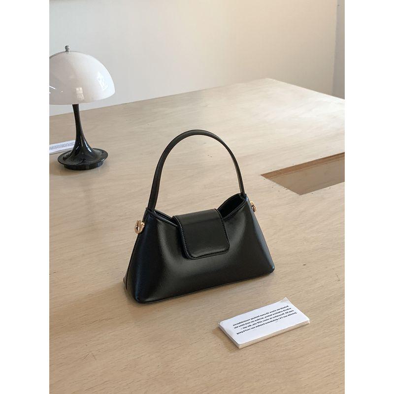 

Emorrin Exquisite Simple Niche Design Handbag Korean Style High Sense Candy Color Shoulder Shoulder Bag Women Black