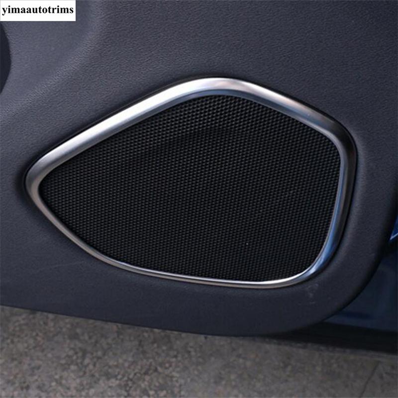For VOLVO XC60 2018 - 2024 Car Door Speaker Loudspeaker Sound Frame Decoration Cover Trim Stainless Steel Accessories Interior