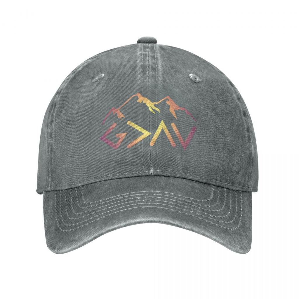Copy of God is Greater than the Highs and Lows Ups and Downs  Gradient Baseball Cap Sunscreen Hat Unisex Luxury FeUnisex Unisexs