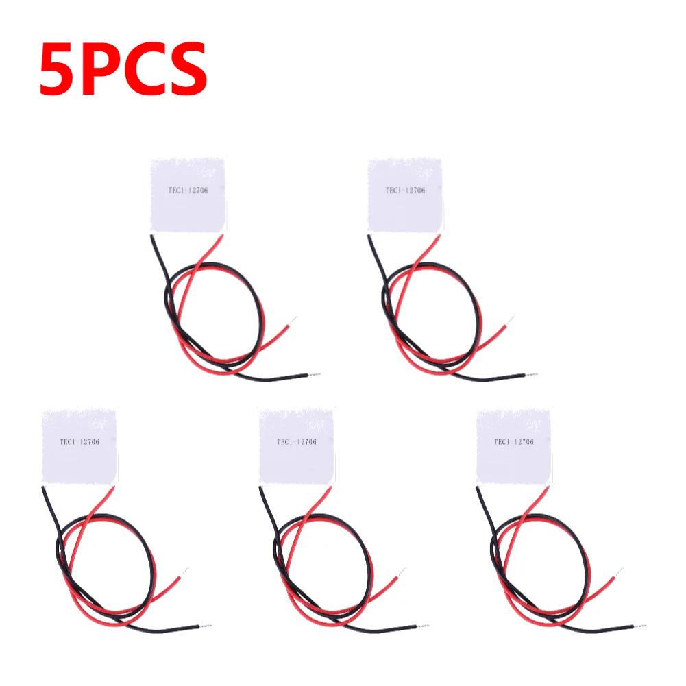 1-10PCS TEC1-12706 Heatsink Thermoelectric Cooler 12V 5.8A Peltier Elemente Module 40x40MM for Cooling for Power Generation