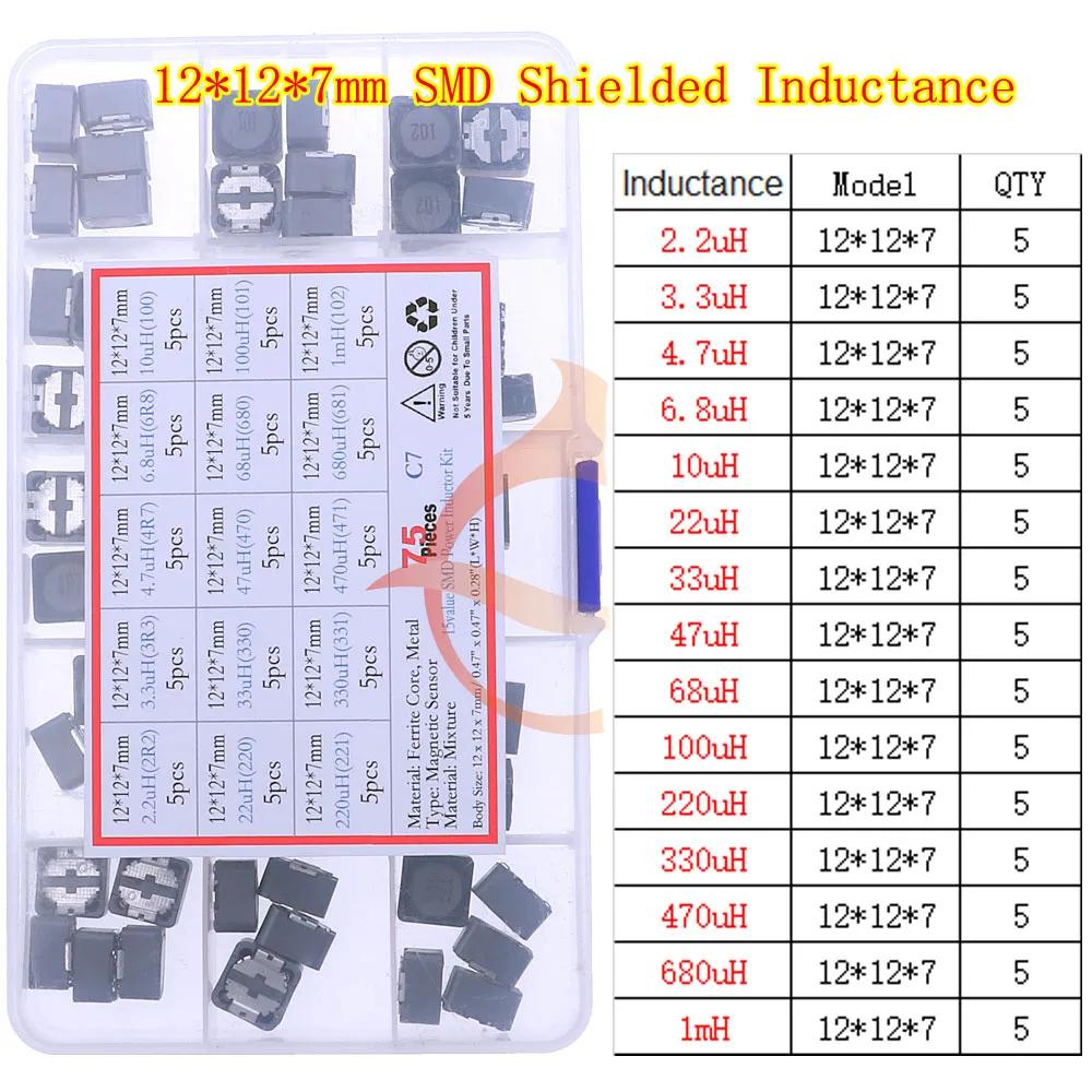 2.2uH 3.3uH 4.7uH 6.8uH 10uH 22uH 47uH 68uH 100uH 220uH 1mH 4.7mH 10mH 100mH Toroid Core Choke Color Ring Inductor Assorted Kit