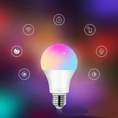 Smart Light Bulb, 9W Multicolor 2800k-6500k Dimmable WiFi LED Bulb, Compatible with/For Alexa Google Home Siri